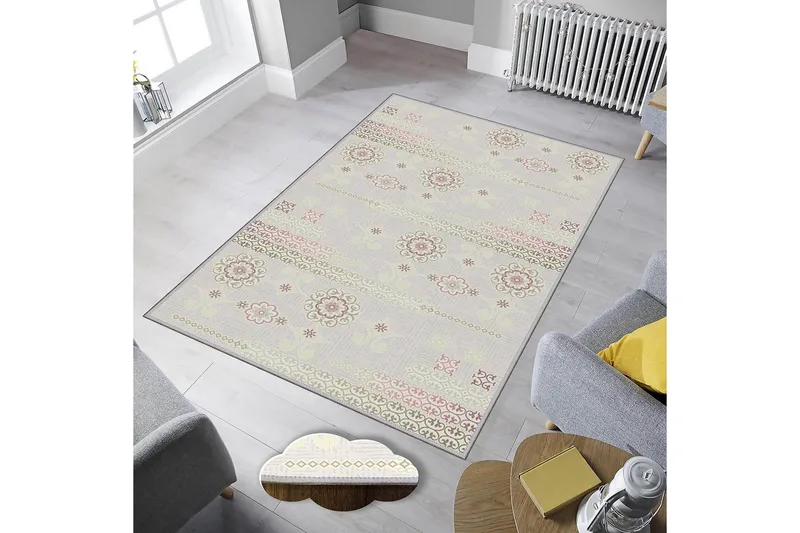 Homefesto Matta 80x120 cm - Multifärgad - Textilier & mattor - Mattor - Modern matta - Friezemattor