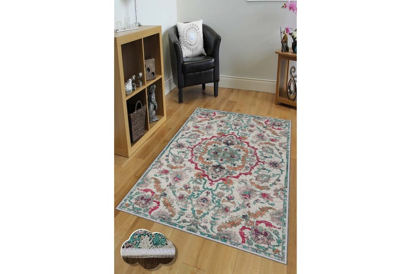 Homefesto Matta 80x150 cm - Multifärgad - Textilier & mattor - Mattor - Modern matta - Friezemattor