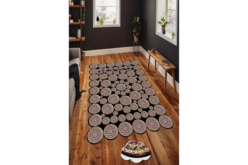 Homefesto Matta 80x150 cm - Multifärgad - Textilier & mattor - Mattor - Modern matta - Friezemattor