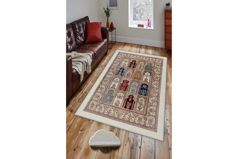 Homefesto Matta 80x150 cm - Multifärgad - Textilier & mattor - Mattor - Modern matta - Friezemattor