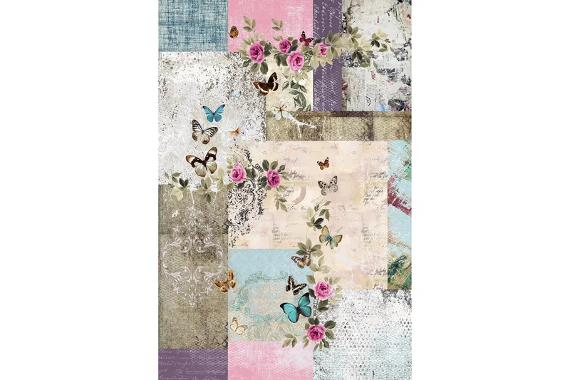 Homefesto Matta 80x300 cm - Multifärgad - Textilier & mattor - Mattor - Modern matta - Friezemattor