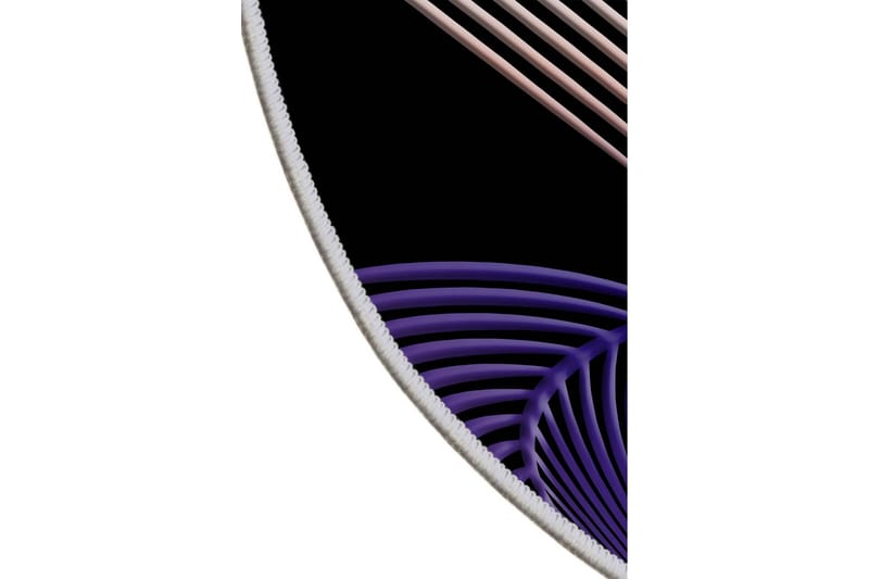 Homefesto Matta 90 cm Rund - Multifärgad - Textilier & mattor - Mattor - Modern matta - Friezemattor