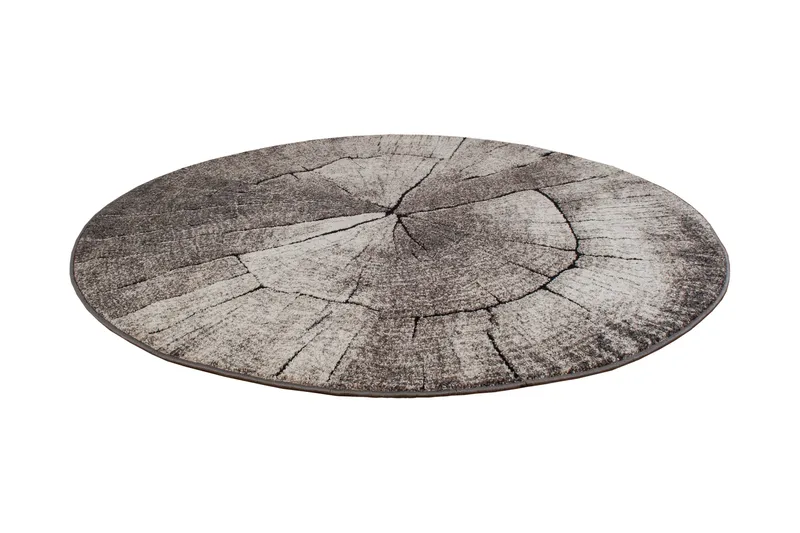 Ibiza Matta Rund 200 Tree - Grå - Textilier & mattor - Mattor - Modern matta - Friezemattor