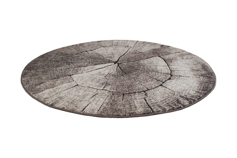 Ibiza Matta Rund 200 Tree - Grå - Textilier & mattor - Mattor - Modern matta - Friezemattor