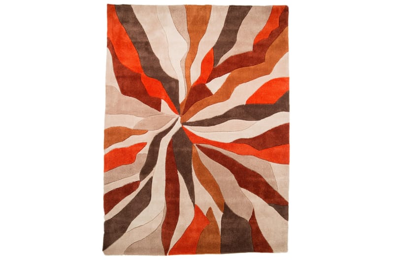 INFINITE SPLINTER Friezematta 120x170 cm Orange - Friezemattor - Wiltonmattor