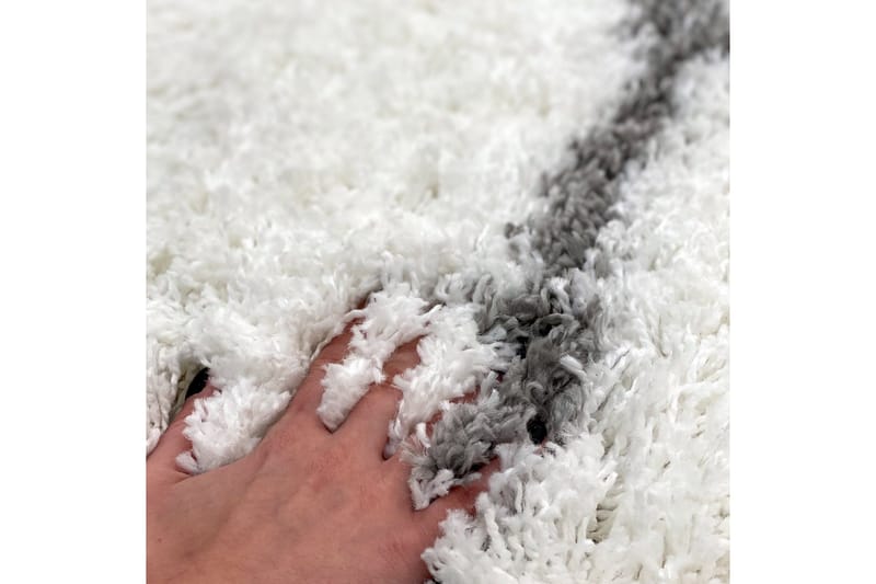 Irubhi Matta 80x150 cm - Vit/Grå - Textilier & mattor - Mattor - Modern matta - Friezemattor