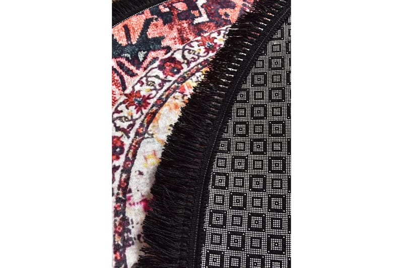 Keleti Matta Rund 140 cm - Flerfärgad/Sammet - Textilier & mattor - Mattor - Modern matta - Friezemattor