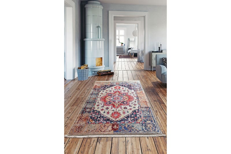 Kendrix Matta 140x190 cm - Flerfärgad/Sammet - Textilier & mattor - Mattor - Modern matta - Friezemattor