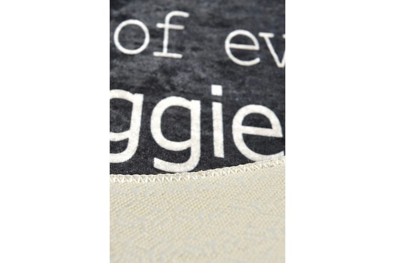 Kuhinja Matta 100x200 cm - Svart/Sammet - Textilier & mattor - Mattor - Modern matta - Friezemattor