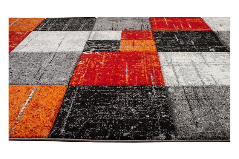 London Square Friezematta 160x230 - Röd/Orange - Textilier & mattor - Mattor - Modern matta - Friezemattor