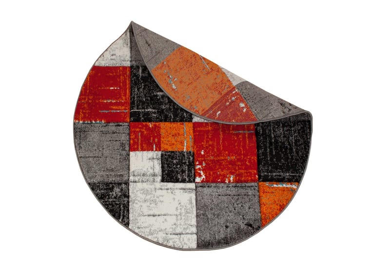 London Square Friezematta Rund 200 - Röd/Orange - Textilier & mattor - Mattor - Modern matta - Friezemattor