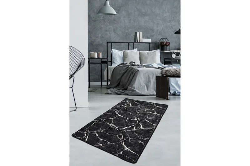 Marmuras Matta 140x190 cm - Flerfärgad/Sammet - Textilier & mattor - Mattor - Modern matta - Friezemattor
