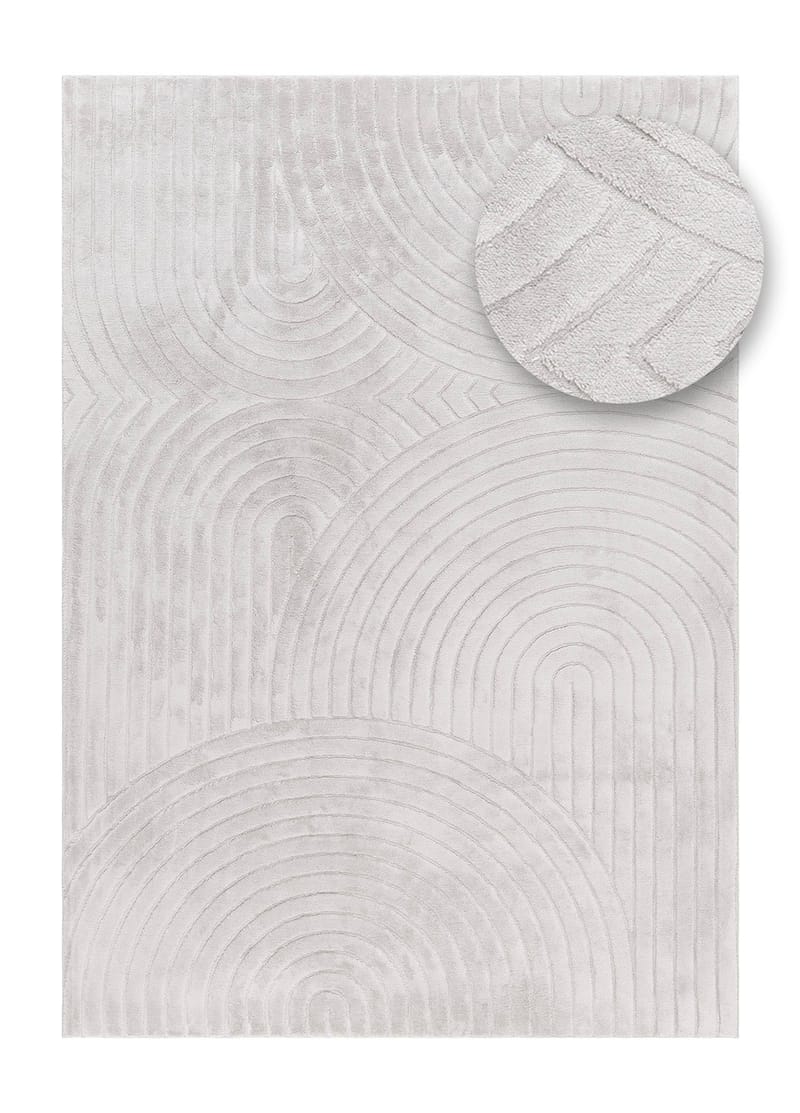 Maskinvävd Matta Cozy Zen 200x290 cm - Grå - Textilier & mattor - Mattor - Modern matta - Friezemattor