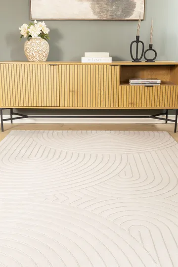 Maskinvävd Matta Cozy Zen 200x290 cm - Grå - Textilier & mattor - Mattor - Modern matta - Friezemattor