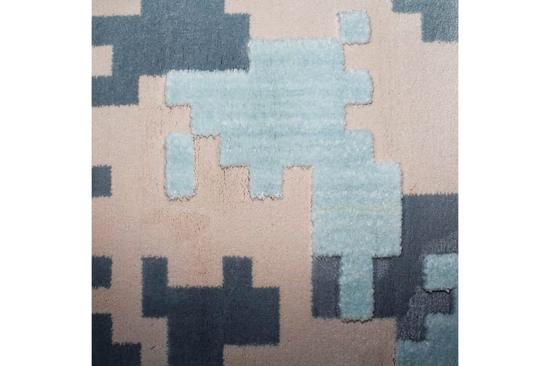 Matta Diamond Creme/Blå 160x230 - Friezemattor - Wiltonmattor