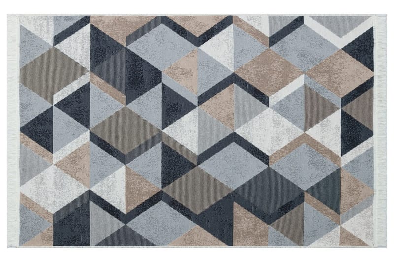 Mihriban Matta 120x180 cm - Beige/Svart/Vit/Bomull - Textilier & mattor - Mattor - Modern matta - Friezemattor