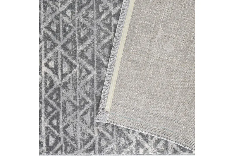 Naveena Gångmatta 80x150 cm Rektangulär - Grå/Creme - Textilier & mattor - Mattor - Modern matta - Friezemattor