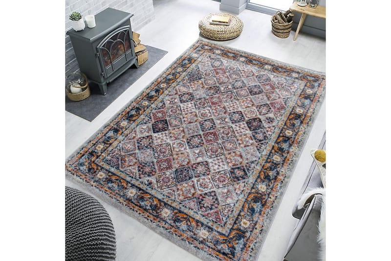 Naywaj Wiltonmatta 160x230 cm Rektangulär Creme/Blå