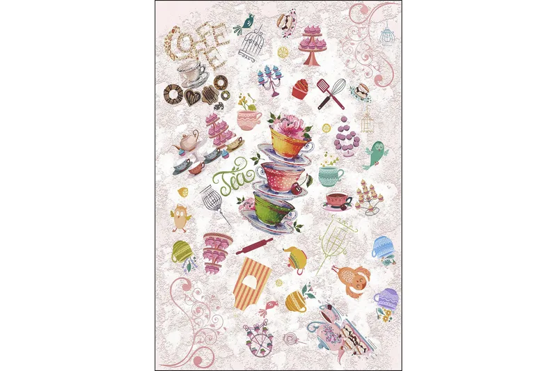 Nobuo Wiltonmatta 60x100 cm Rektangulär - Flerfärgad - Textilier & mattor - Mattor - Modern matta - Friezemattor