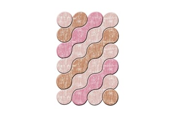 Nobuzane Wiltonmatta 60x100 cm Rektangulär - Rosa - Textilier & mattor - Mattor - Modern matta - Friezemattor