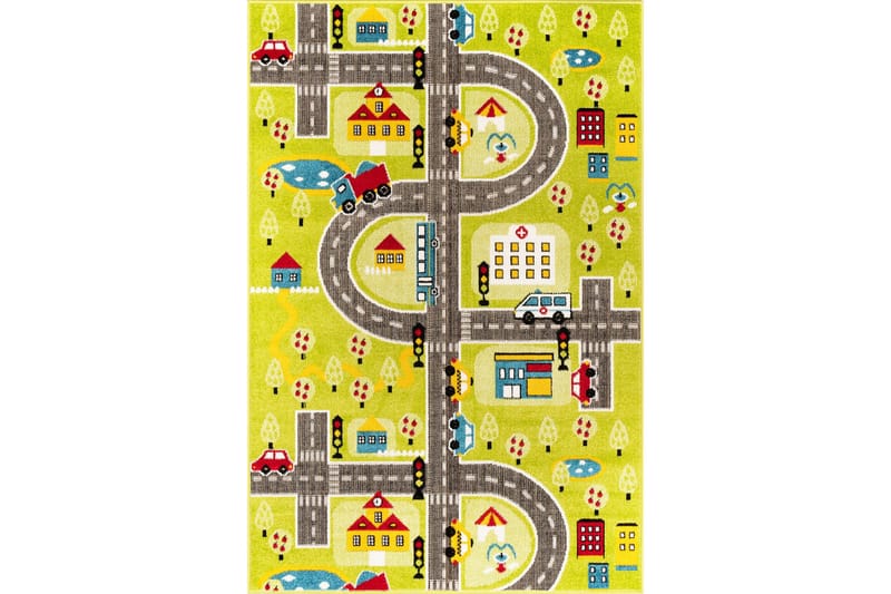 Noorpa Wiltonmatta 160x230 cm Rektangulär - Grön - Textilier & mattor - Mattor - Modern matta - Friezemattor