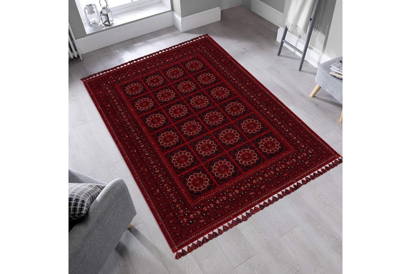 Noritoshi Wiltonmatta 160x230 cm Rektangulär Röd