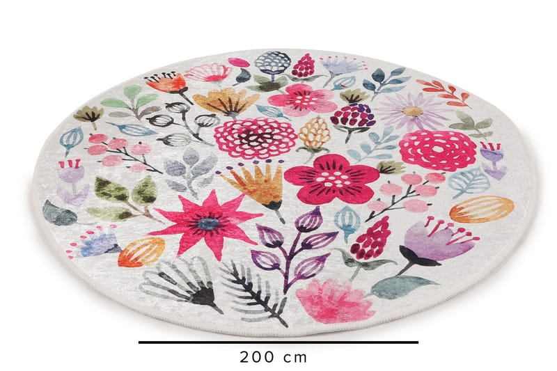 Nozomu Wiltonmatta 200 cm Rund - Flerfärgad - Textilier & mattor - Mattor - Modern matta - Friezemattor