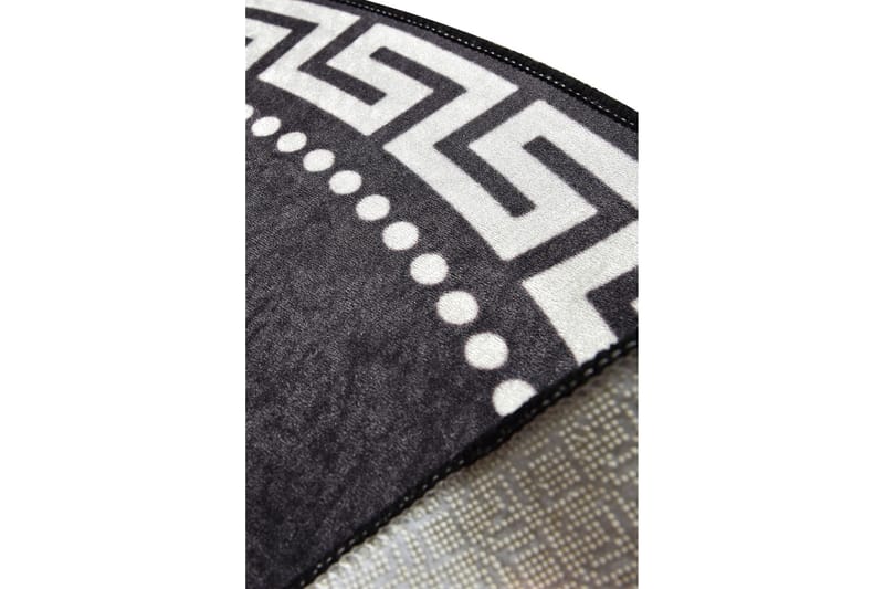 Orbarthe Matta Rund 100 cm - Flerfärgad/Sammet - Textilier & mattor - Mattor - Modern matta - Friezemattor