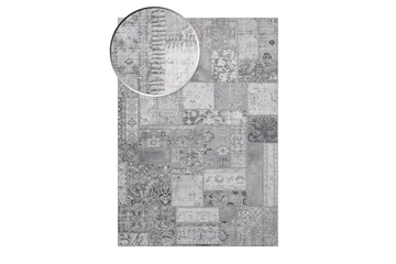 Patchwork Wiltonmatta 160x230 cm Rektangulär - Silver - Textilier & mattor - Mattor - Modern matta - Friezemattor