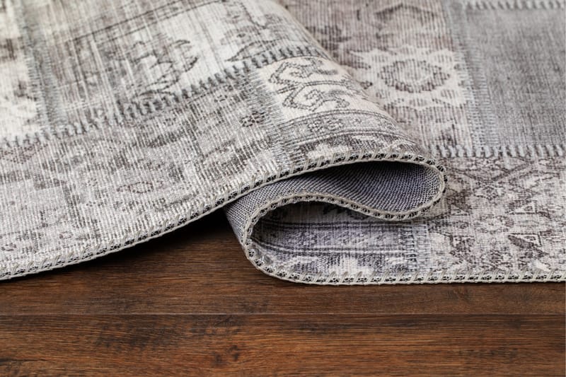 Patchwork Wiltonmatta 160x230 cm Rektangulär - Silver - Textilier & mattor - Mattor - Modern matta - Friezemattor