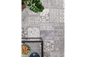 Patchwork Wiltonmatta 200x290 cm Rektangulär - Silver - Textilier & mattor - Mattor - Modern matta - Friezemattor