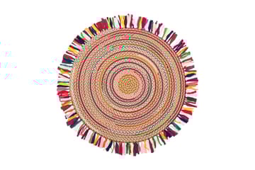 SANTOSHE Matta 150x150 cm Flerfärgad - Textilier & mattor - Mattor - Modern matta - Friezemattor