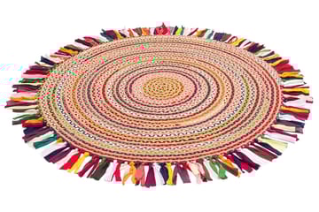 SANTOSHE Matta 150x150 cm Flerfärgad - Textilier & mattor - Mattor - Modern matta - Friezemattor