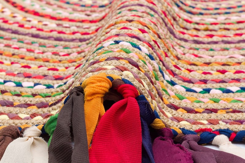 Saroshe Matta 150x150 cm - Flerfärgad - Textilier & mattor - Mattor - Modern matta - Friezemattor