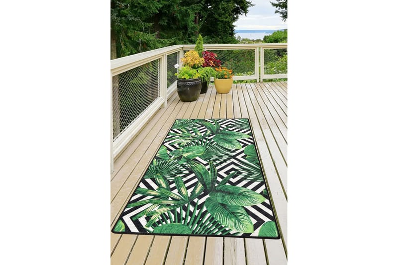 Serhat Matta 120x180 cm, Grön/Sammet