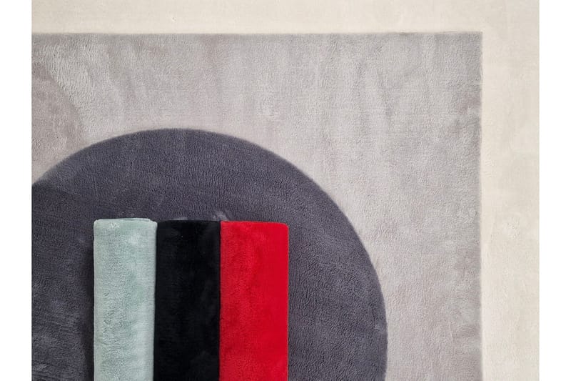 Soft Wiltonmatta Rund 120 cm - Grafitgrå - Textilier & mattor - Mattor - Modern matta - Friezemattor