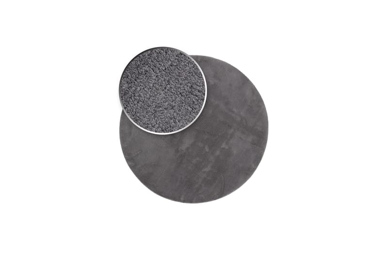 Soft Wiltonmatta Rund 120 cm - Grafitgrå - Textilier & mattor - Mattor - Modern matta - Friezemattor