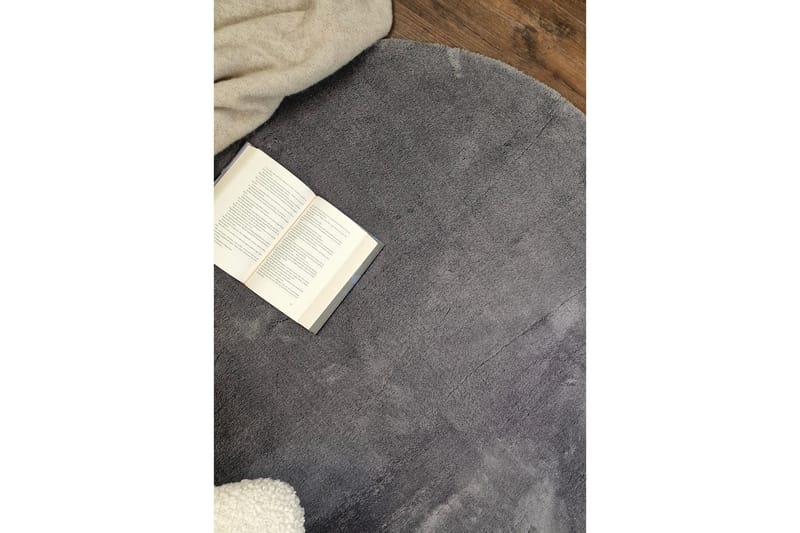 Soft Wiltonmatta Rund 120 cm - Grafitgrå - Textilier & mattor - Mattor - Modern matta - Friezemattor