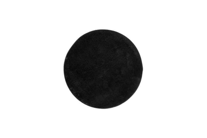 Soft Wiltonmatta Rund 120 cm, Svart