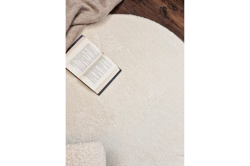 Soft Wiltonmatta Rund 160 cm - Vit - Textilier & mattor - Mattor - Modern matta - Friezemattor