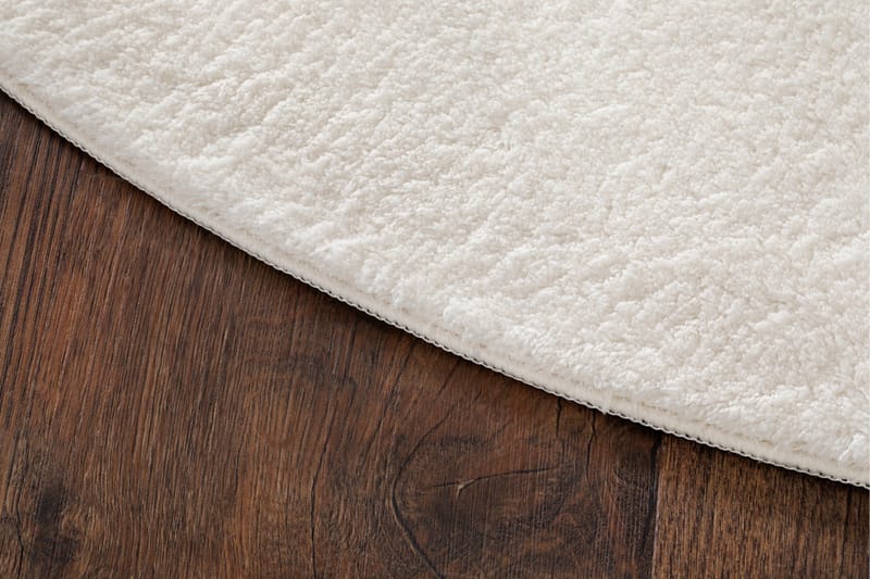 Soft Wiltonmatta Rund 160 cm - Vit - Textilier & mattor - Mattor - Modern matta - Friezemattor