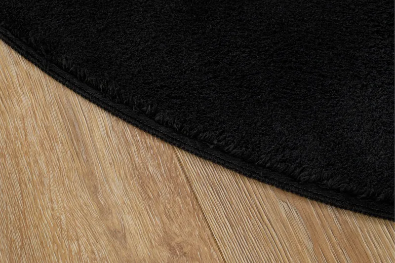 Soft Wiltonmatta Rund 200 cm - Svart - Textilier & mattor - Mattor - Modern matta - Friezemattor