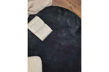 Soft Wiltonmatta Rund 200 cm - Svart - Textilier & mattor - Mattor - Modern matta - Friezemattor