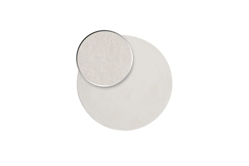 Soft Wiltonmatta Rund 240 cm - Vit - Textilier & mattor - Mattor - Modern matta - Friezemattor