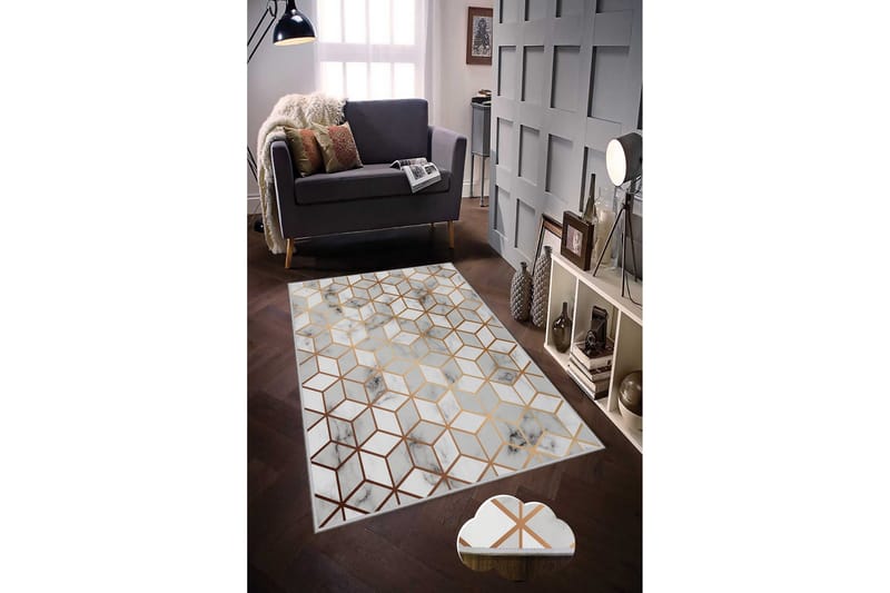 Tolunay Matta 100x150 cm - Flerfärgad - Textilier & mattor - Mattor - Modern matta - Friezemattor