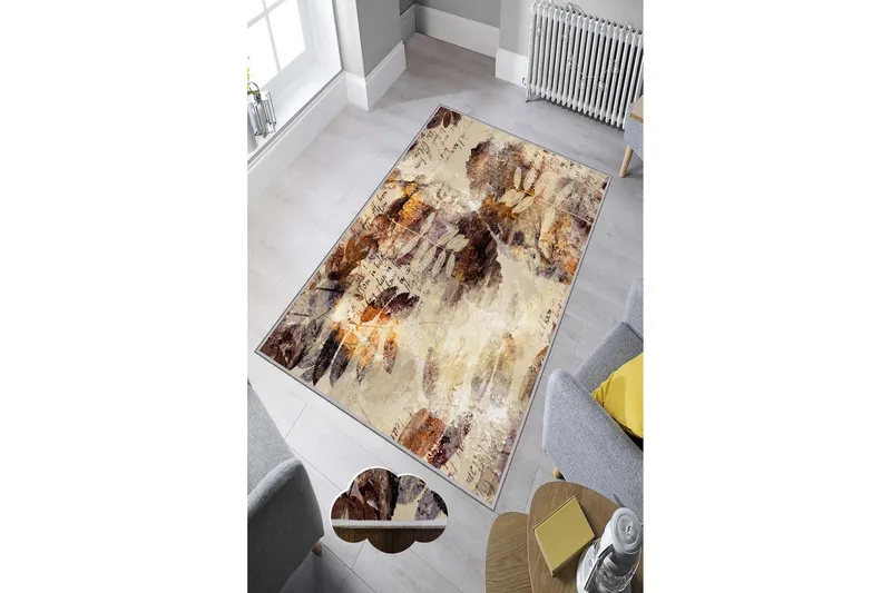 Tolunay Matta 100x150 cm - Flerfärgad - Textilier & mattor - Mattor - Modern matta - Friezemattor