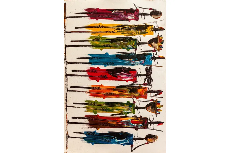 Tolunay Matta 100x150 cm - Flerfärgad - Textilier & mattor - Mattor - Modern matta - Friezemattor