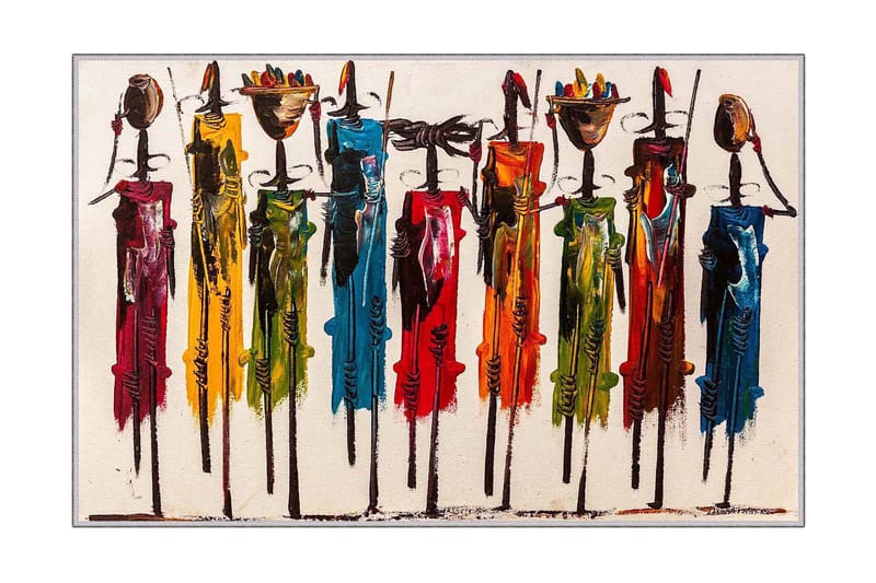 Tolunay Matta 100x200 cm, Flerfärgad