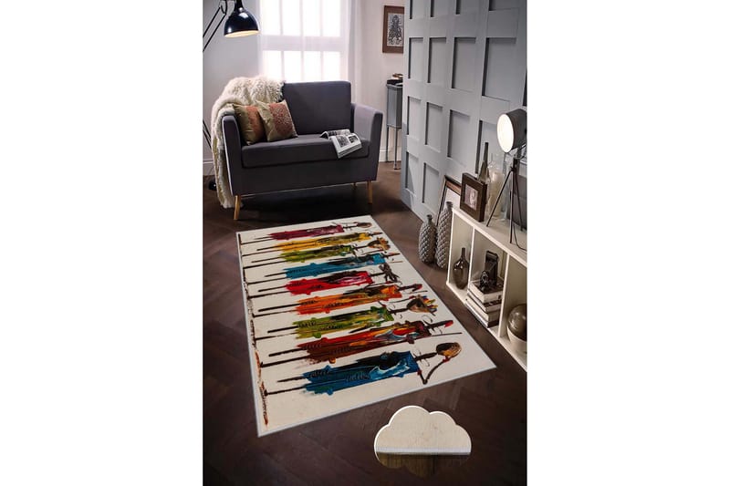 Tolunay Matta 100x200 cm - Flerfärgad - Textilier & mattor - Mattor - Modern matta - Friezemattor