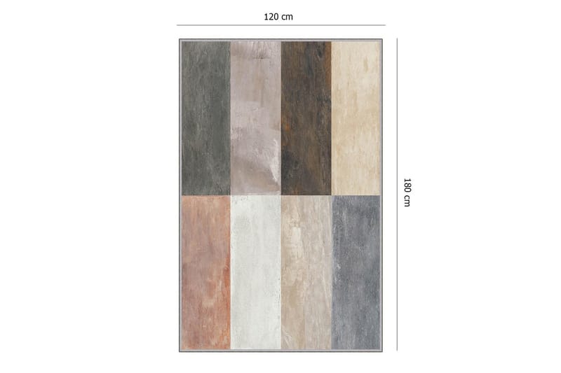 Tolunay Matta 120x180 cm - Flerfärgad - Textilier & mattor - Mattor - Modern matta - Friezemattor